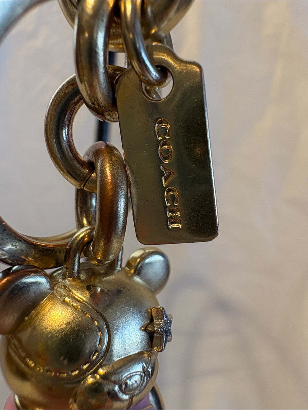 LIKE NEW Coach Bear Keychain - Picture 6 of 8